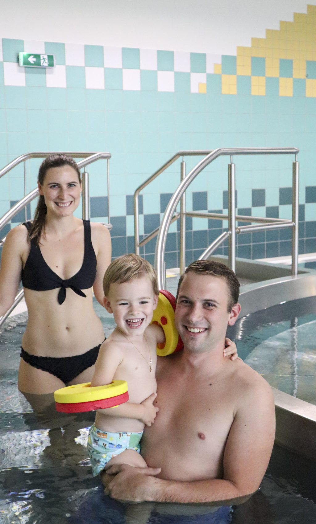 Familie, Spaß Hallenbad